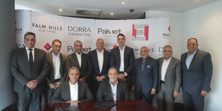 ” بالم هيلز للتعمير ” توقع اتفاقية مع شركة درة لإنشاء 3 مبان تجارية بمشروع Palmet القاهرة الجديدة
