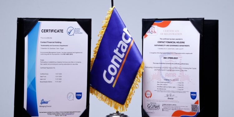 ” كونتكت ” تحصل على شهادتي أيزو في الحوكمة والبيئة وتطلق تقريرها الأول للاستدامة