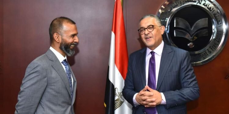 هيبة يبحث مع وفد استثماري إنشاء مشروع لإعادة تدوير المخلفات الإلكترونية