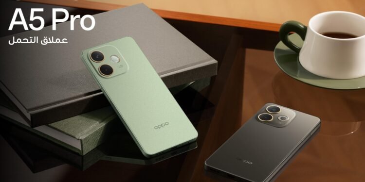 OPPO  تطلق هاتف OPPO A5 Pro عملاق التحمُل في السوق المصري