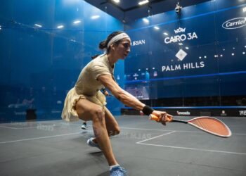 مصطفي عسل ونوران جوهر يتأهلان للدور نصف نهائي بطولة بالم هيلز المفتوحة للإسكواش