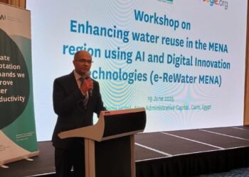 نائب وزير الإسكان يشارك في ورشة عمل لتعزيز إعادة استخدام المياه باستخدام الذكاء الاصطناعي والابتكار الرقمي