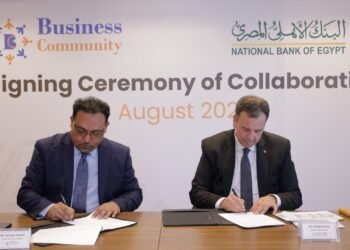  البنك الأهلي المصري يوقع بروتوكول تعاون مع شركة “بيرنس كوميونتي”