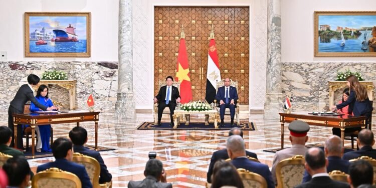 مصر وفيتنام تتفقان على تعزيز التعاون في الاقتصاد الرقمي والطاقة المتجددة والصناعة
