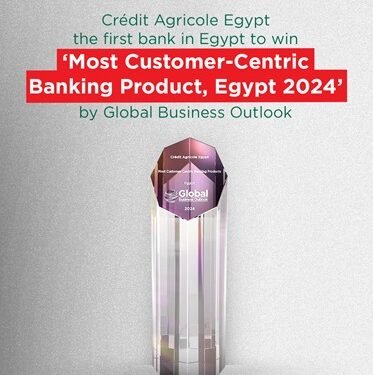 كريدي أجريكول مصر يفوز بجائزة “أفضل منتجات مصرفية تلبية لإحتياجات للعملاء”