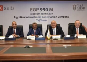 بنك saib يوقع عقد تمويل مع “المصرية الدولية للإنشاء” لتنفيذ مشروع “تاج تاور” بالعاصمة الإدارية بتكلفة 4.8 مليار جنيه