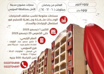 “تعاونيات البناء والإسكان” تطرح 253 وحدة سكنية فاخرة في مواقع استراتيجية بـ7 مدن جديدة