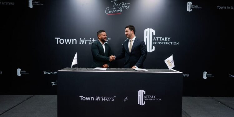 تاون رايترز و”عتّابي للتشييد” توقعان شراكة باستثمارات إنشائية 5.1 مليار جنيه لمدة عامين