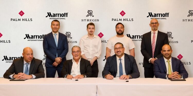 بالم هيلز توقع شراكة استراتيجية مع ماريوت لإطلاق فندق سانت ريجيس غرب القاهرة