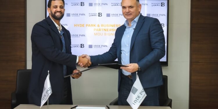 هايد بارك العقارية توقّع مذكرة تفاهم استراتيجية مع بزنس بالعربي حتى 2026