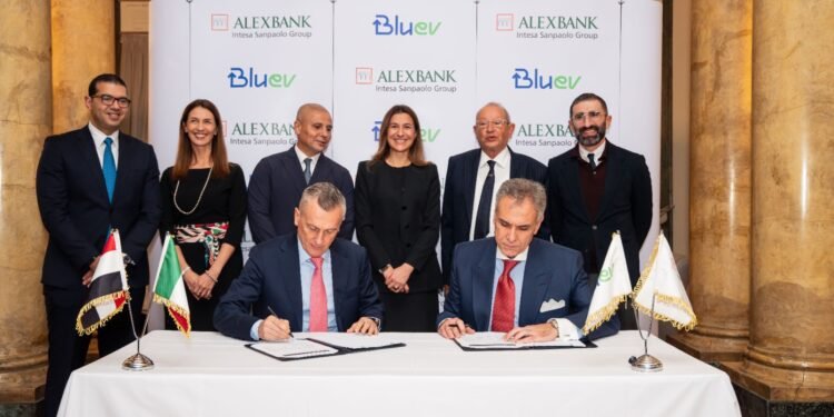 بنك الإسكندرية يوقع مذكرة تفاهم مع شركة بلو إي ڤي