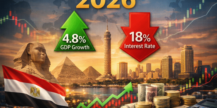 ستاندرد آند بورز: نمو الاقتصاد المصري إلى 4.8% وتراجع الفائدة إلى 18% في 2026