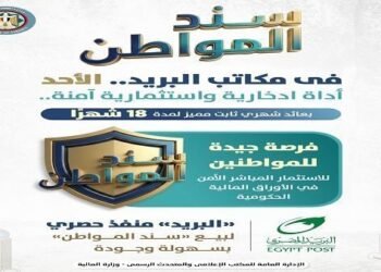 طرح “سند المواطن” مجددًا بعائد 17.75% عبر مكاتب البريد خلال أيام