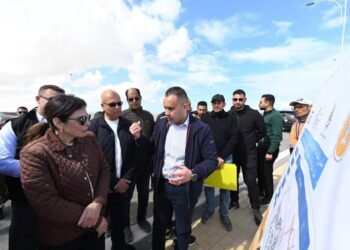 وزيرة الإسكان تتابع أعمال المرافق الرئيسية لمنطقة أبراج الداون تاون وكوبري C19 بالعلمين الجديدة