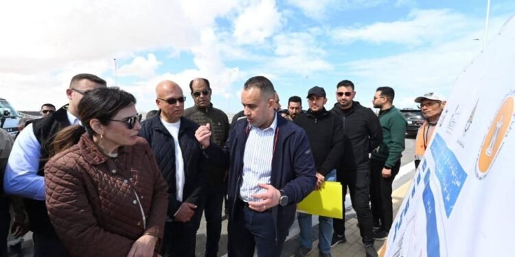 وزيرة الإسكان تتابع أعمال المرافق الرئيسية لمنطقة أبراج الداون تاون وكوبري C19 بالعلمين الجديدة