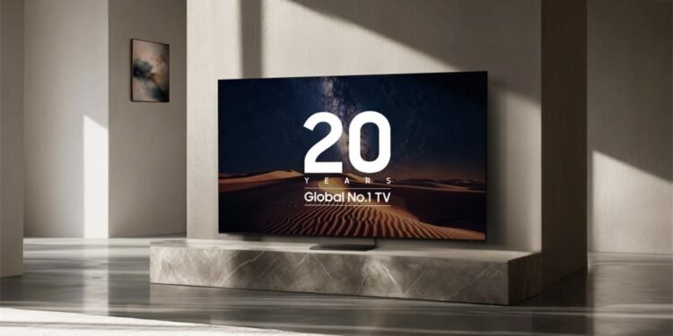 سامسونج تتصدر سوق التلفزيونات العالمي للعام الـ20 على التوالي