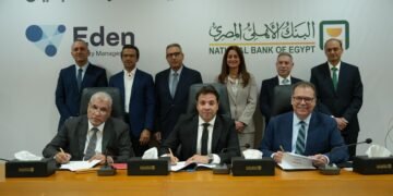 البنك الأهلي يوقع شراكة مع “إيدن” التابعة لحسن علام لتأسيس شركة لإدارة المنشآت