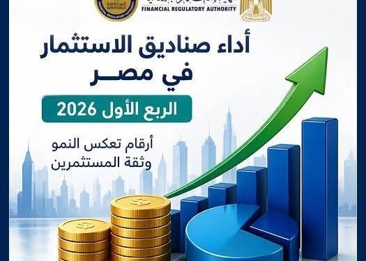 الرقابة المالية: أصول صناديق الاستثمار تقفز إلى 410 مليارات جنيه خلال الربع الأول من 2026