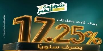 البنك الزراعي المصري يطرح شهادة الخير الثلاثية بعائد ثابت يصل إلى 17.25%