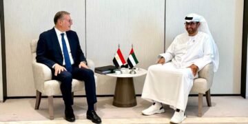 وزير البترول يبحث مع نظيره الاماراتي زيادة استثمارات أدنوك لاستكشاف وإنتاج الغاز
