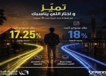 المصرف المتحد يحدّث عائد شهادة «تميّز».. 18% شهريًا و17.25% يوميًا