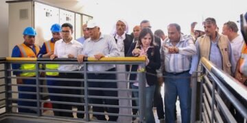 وزيرة الإسكان ومحافظ مطروح يتفقدان رافع مياه «ابني بيتك» لخدمة 45 ألف نسمة