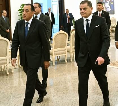مدبولي والدبيبة يبحثان تعزيز التعاون المصري الليبي في الطاقة والربط الكهربائي والاستثمارات المشتركة