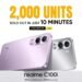 هاتف realme C100i يحقق نجاحًا باهرًا على موقع نون بعد بيع 2000 وحدة منه في 10 دقائق فقط